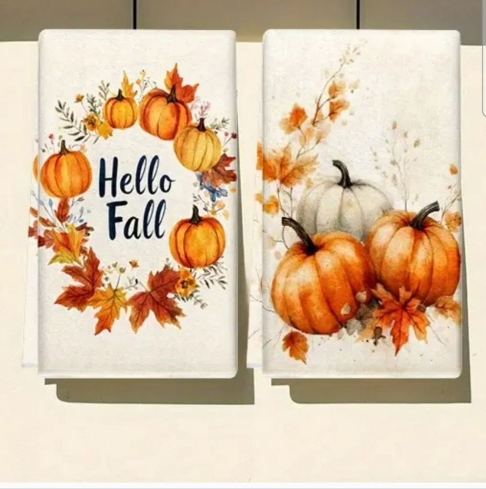 HELLO FALL Kitchen Towel Set